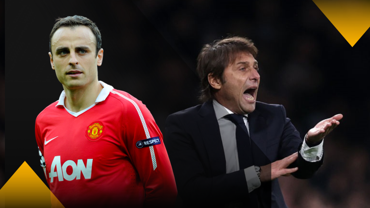 Dimitar Berbatov and Antonio Conte